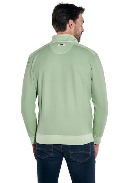 engbers Herren Sweatshirt mit Zipper , Hellgruen