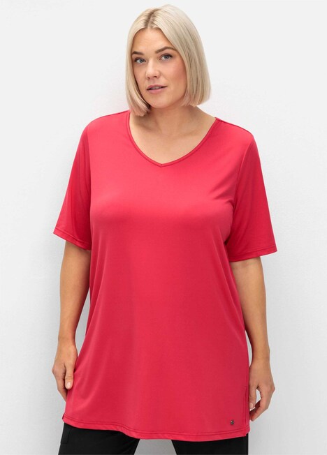 Funktionsshirt Kurzarm Uni Rundhalskragen