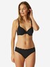 Schiesser Damen Bügel-BH Unique Cotton - schwarz