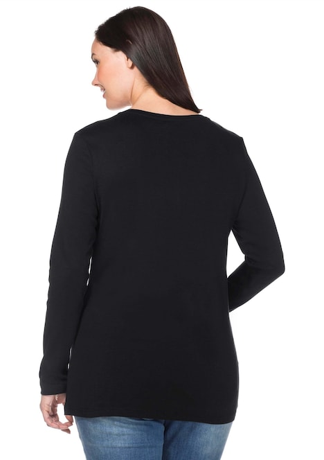 Langarmshirt Langarm Uni