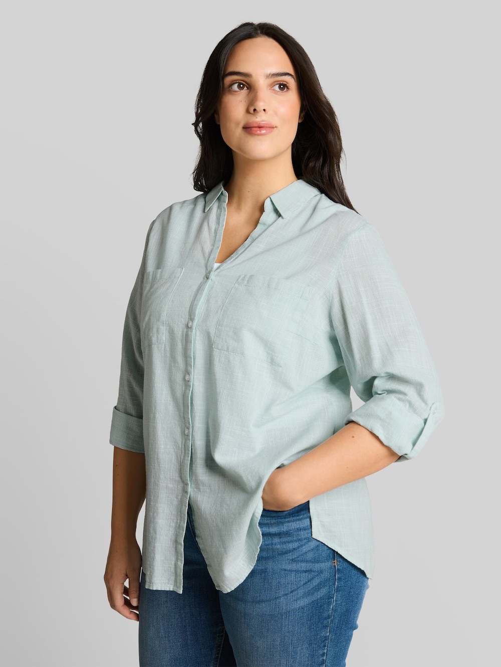 Bluse mit Brusttaschen