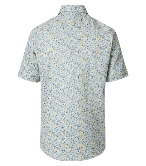Leinenhemd Kurzarm Print Casual Fit