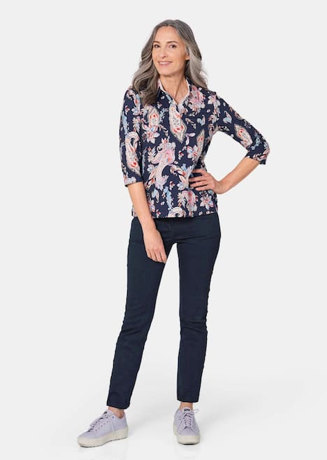 GOLDNER Poloshirt Gedessineerd piquÃ©-poloshirt