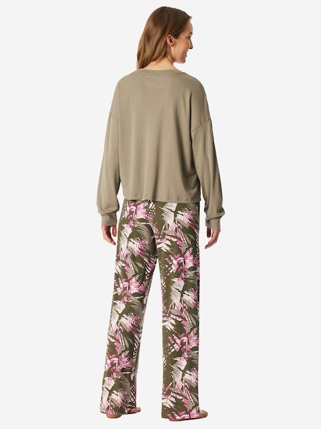Schiesser Damen Pyjama Modern jade