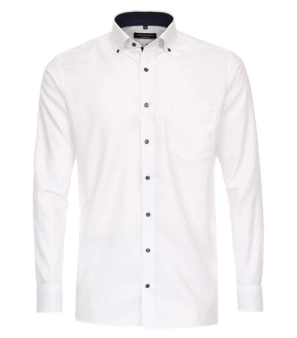 CASAMODA Businesshemd uni Comfort Fit