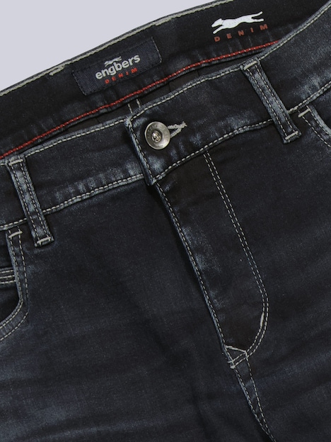 Herren Jeans 5-Pocket Superstretch , Indigoblau