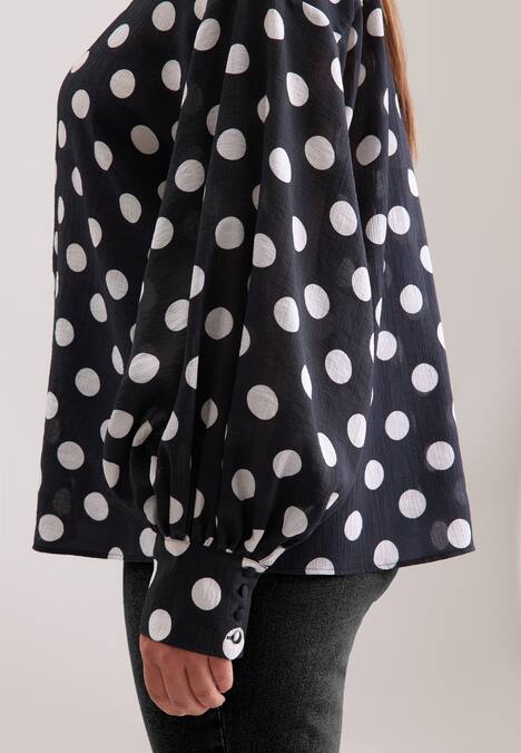 Damen Rüschenbluse - Druck