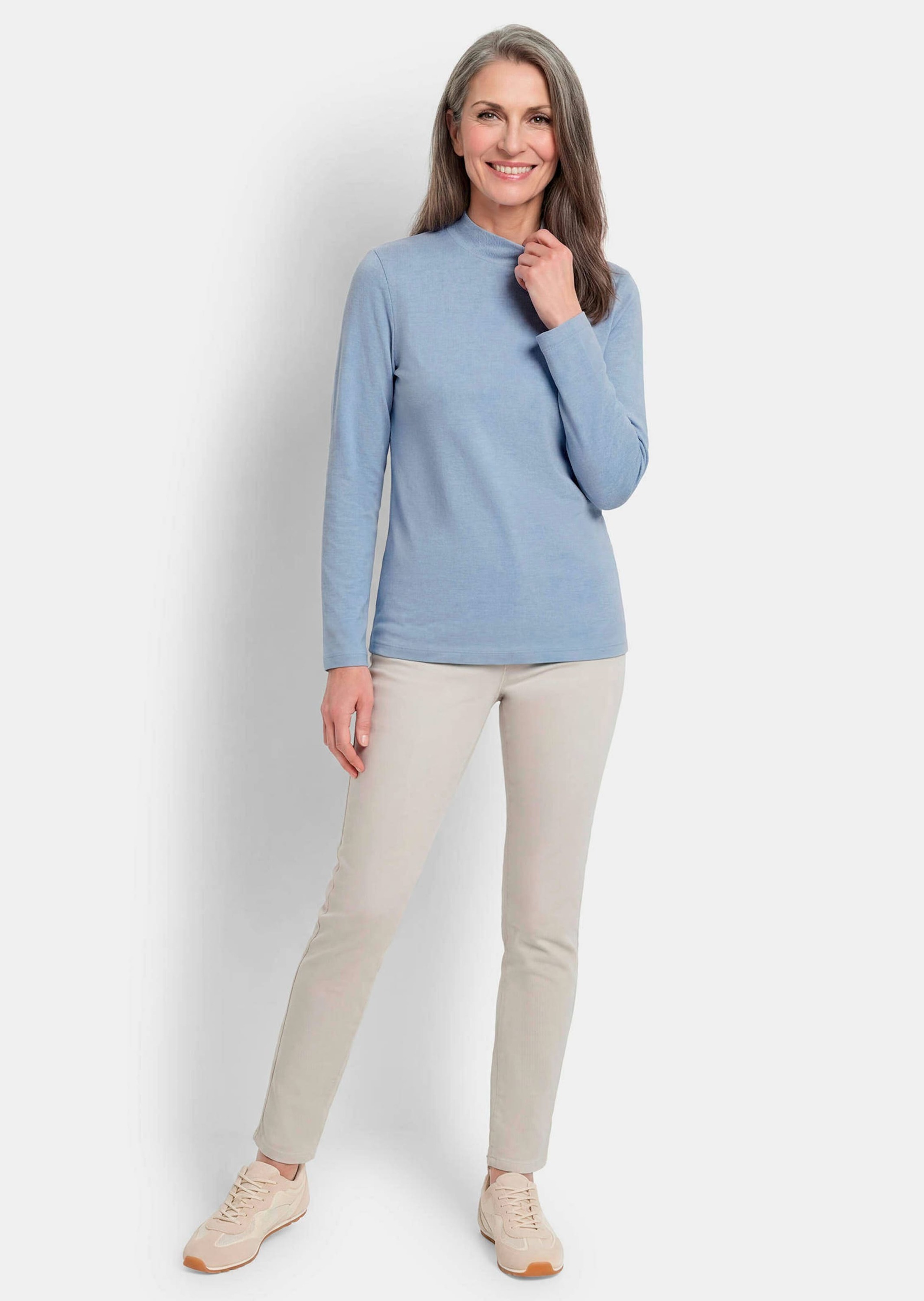 Katoenen shirt met lange mouwen
