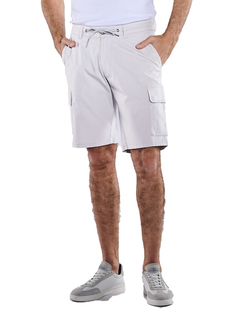 Herren Cargo-Bermuda regular , Kieselgrau
