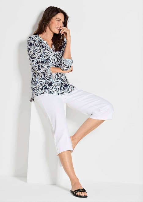 GOLDNER Blouse met print Gedessineerde blouse met unieke print