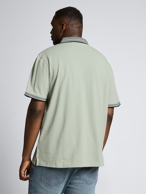 Piqué Poloshirt mit Logo-Print