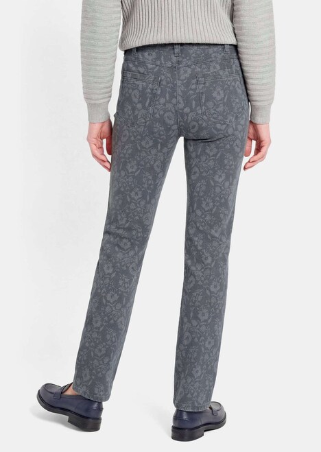 Slim Fit Jeans LOUISA mit Blumendruck