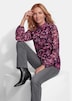 Mesh-shirt met paisley-print