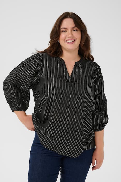 Langarm-Bluse Regular fit