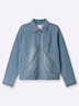 Jeansblazer Jeansjacke in Blousonform Langarm Umlegekragen