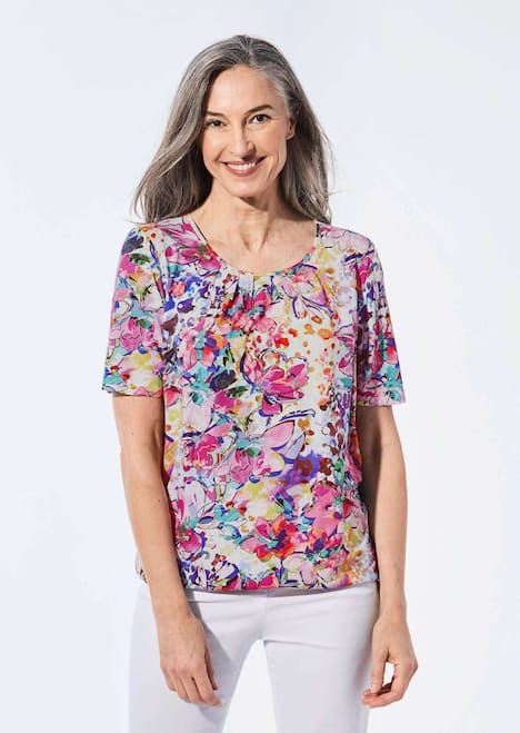 Druckshirt mit raffinierten Details