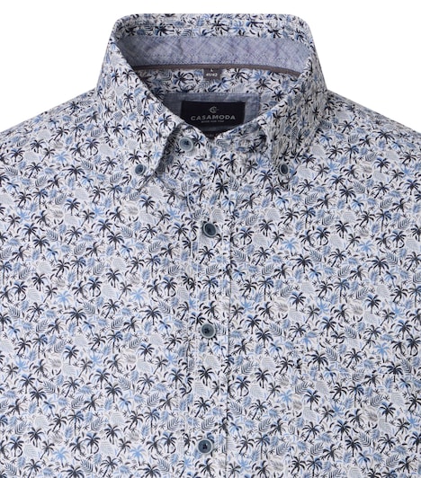 Leinenhemd Print Casual Fit