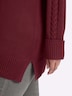 Pullover Rollkragenpullover im Rippstrickmuster Langarm Rollkragen