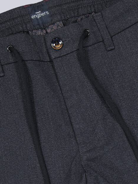 engbers Herren Chino mit Tunnelzug , Saphirblau