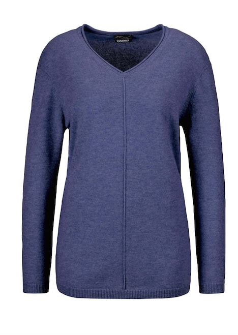 Basicpullover mit V-Ausschnitt