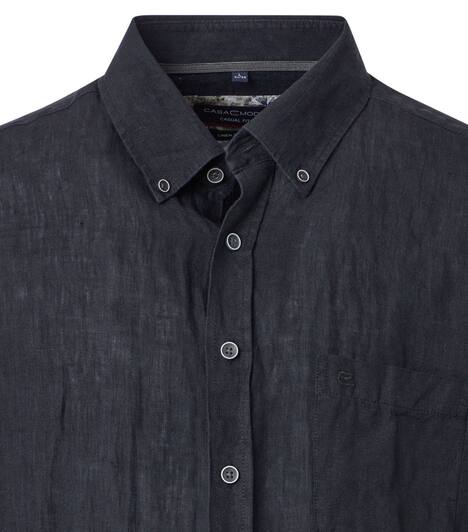 Leinenhemd uni Casual Fit