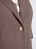 Leinen-Blazer 3/4-Arm Reverskragen