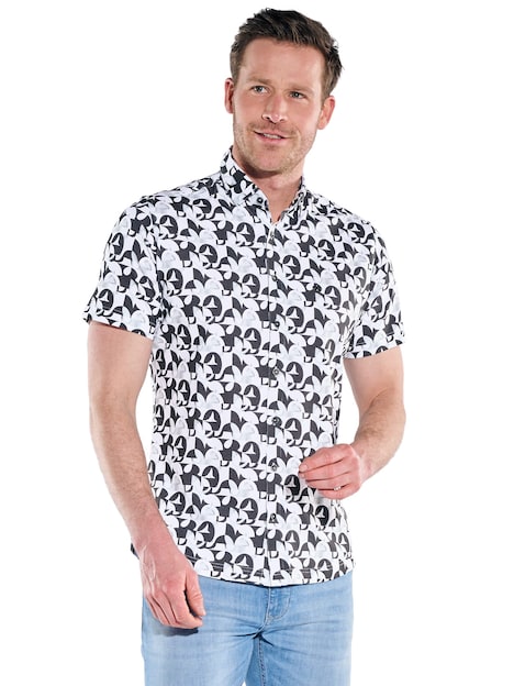 Herren Jerseyhemd , Anthrazit