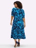 Jersey-Kleid Jerseykleid mit Schmetterlingsprint Kurzarm Ohne Kragen