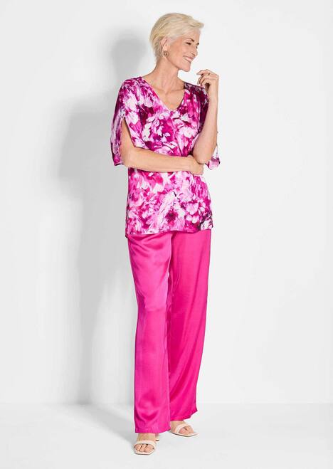 Viskosebluse mit floralem Design