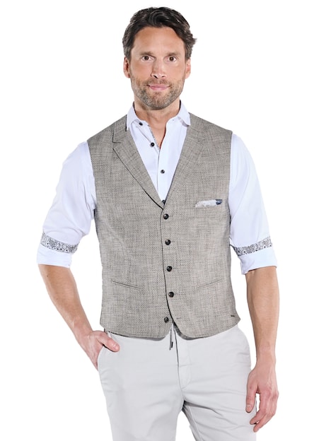 engbers Herren Sakko-Weste regular , Hellbraun