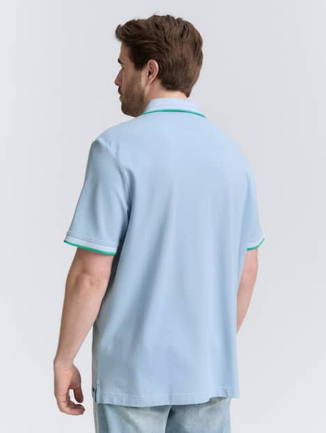 Piqué Poloshirt mit Stretch
