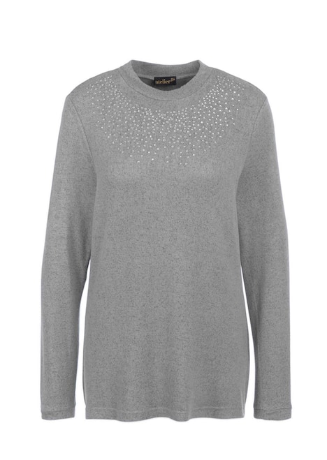 Angenehm weiches Shirt mit Glitzersteinen
