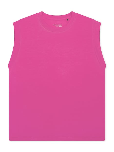 Schiesser Damen Pyjamaoberteil Mix Relax fuchsia