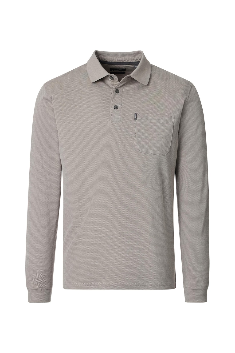 Polo-Shirt Langarm uni