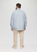 Slim Fit: Gemustertes Popeline-Hemd mit Kentkragen