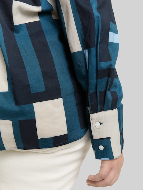 Hemdbluse mit Muster