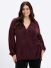Langarm-Pullover Langarm-Pullover mit Flauschgarn Langarm