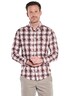 Herren Hemd langarm , Feuerrot
