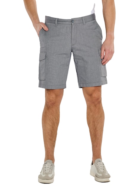Herren Cargo-Bermuda regular , Mittelblau