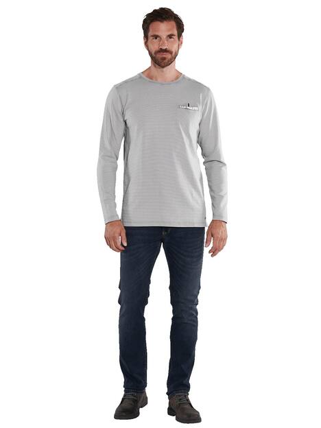 engbers Herren Langarm-Shirt uni , Hellgrau