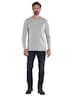 engbers Herren Langarm-Shirt uni , Hellgrau