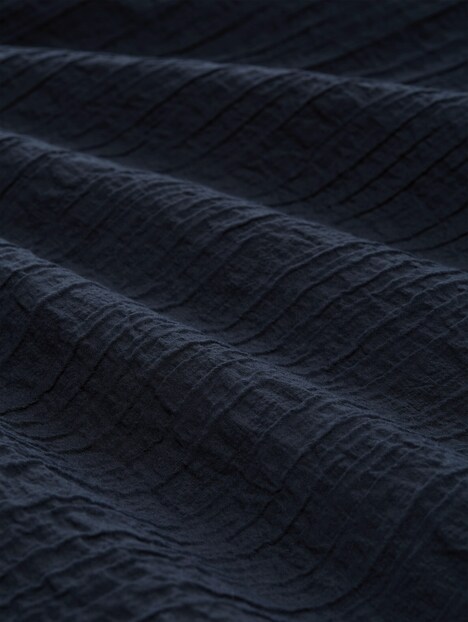 Crinkle Bluse mit V-Ausschnitt
