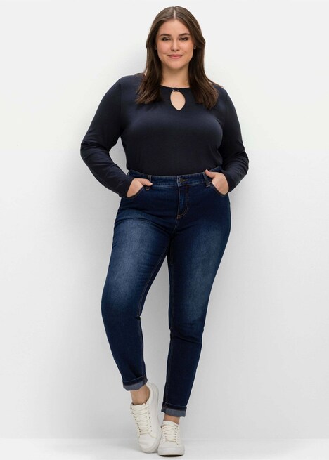Stretch-Jeans normal Uni