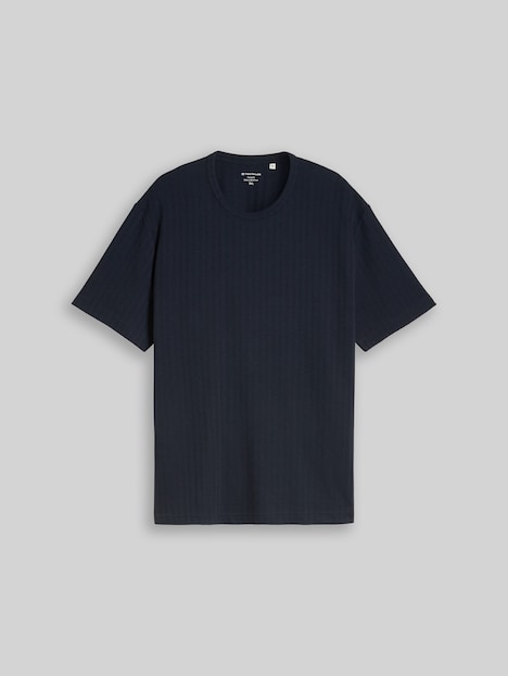 T-Shirt mit Waffelstruktur