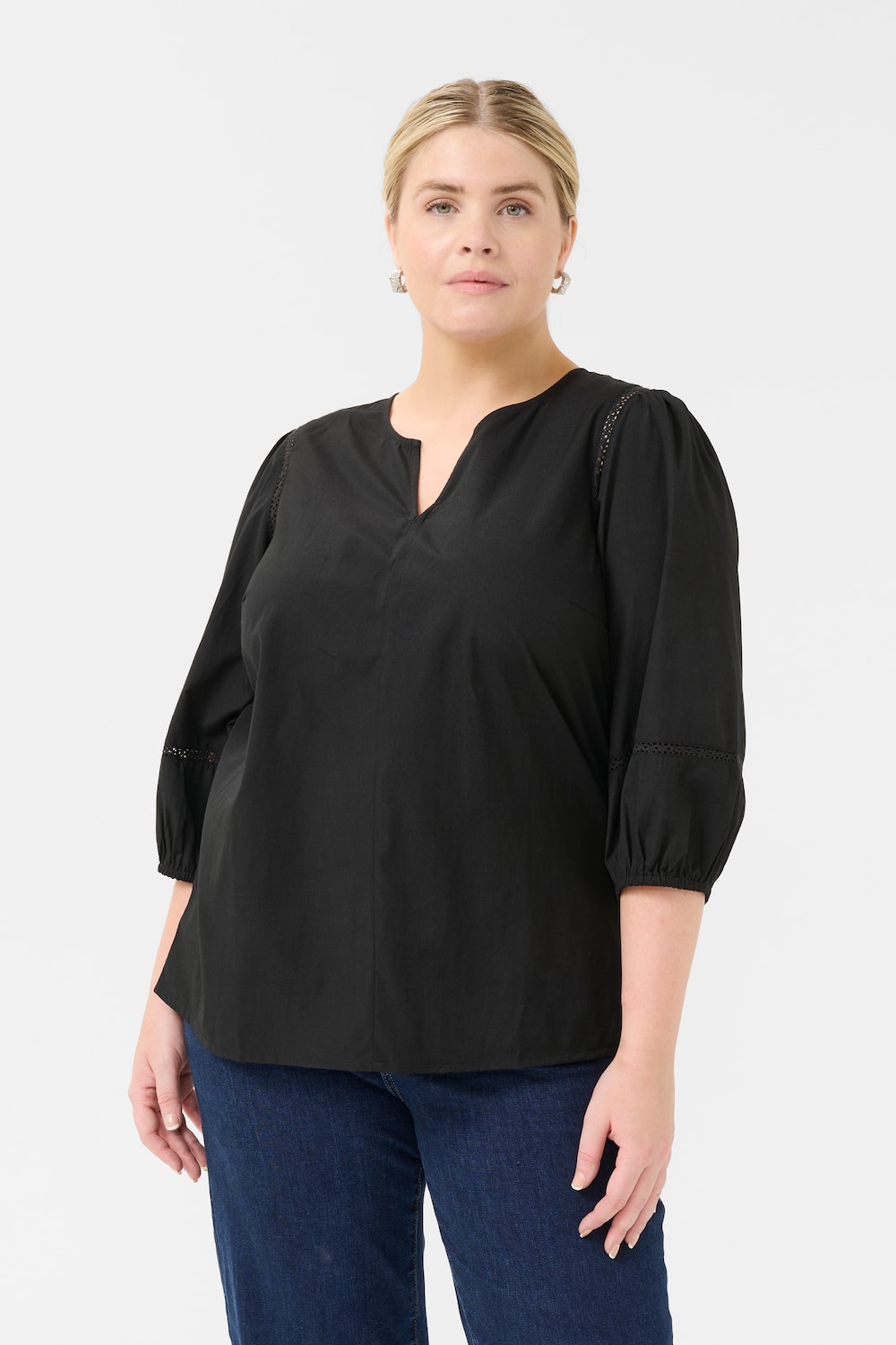 Langarm-Bluse Regular fit