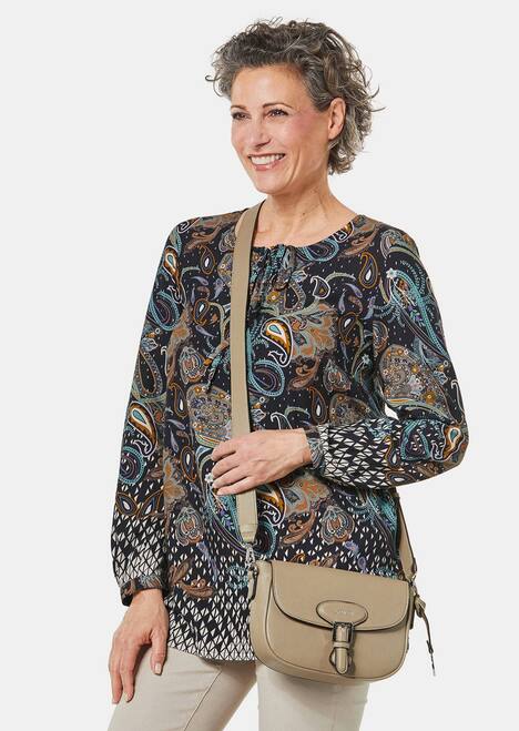 GOLDNER Longblouse Kleurrijk gedessineerde blouse met mooie details