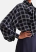 Damen Ausgestellte Bluse - Karo