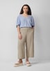 Culotte aus Leinenmix