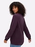 Pullover Langarm Jersey Uni Ohne Kragen