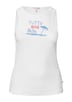 geripptes Tanktop mit Print